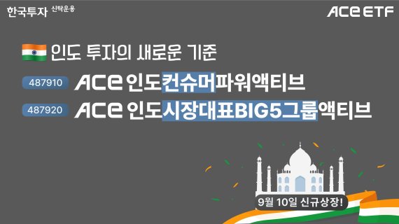 '인도 투자도 액티브하게'···아시아 첫 ACE ETF 관련사진1